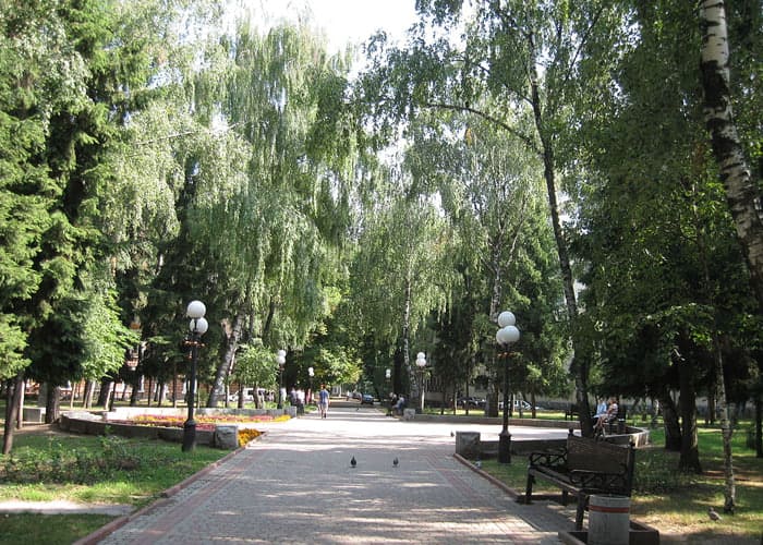 Березовий сквер в Полтаві